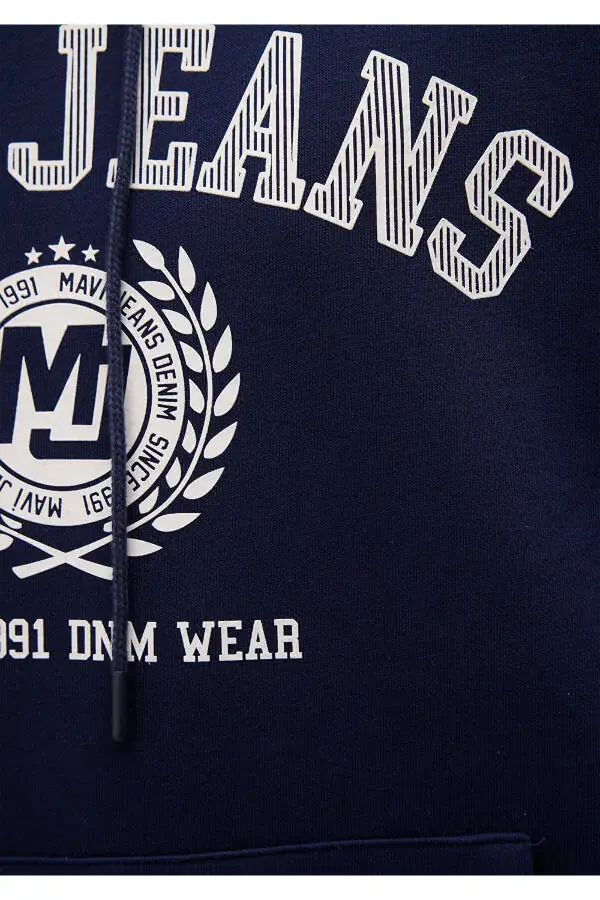 Printed Navy Sweatshirt 0s10201-84371 - 6