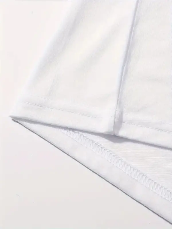 Printed Oversize Crew Neck T-shirt - White - 2