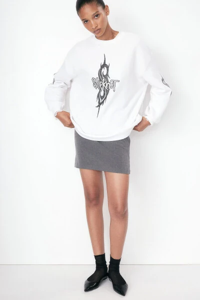 Printed Oversize Sweatshirt - H&M