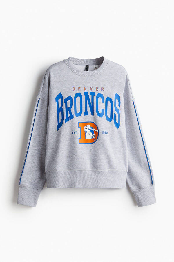 Printed Oversize Sweatshirt - 4