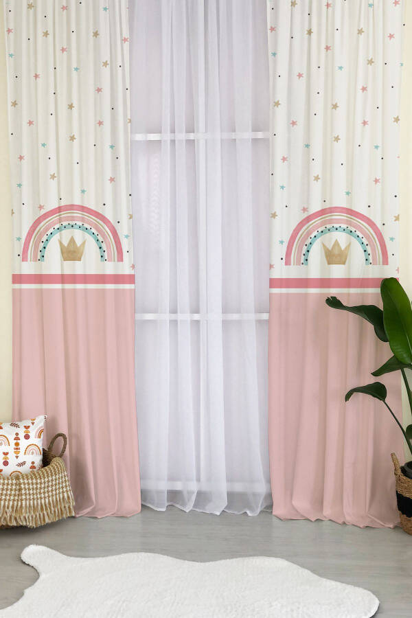 Printed Patterned Children's and Baby Room Blackout Curtain - 2