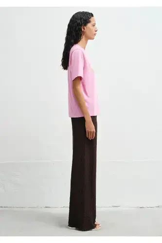 Printed Pink T-shirt Regular Fit / Normal Cut 16 - 3