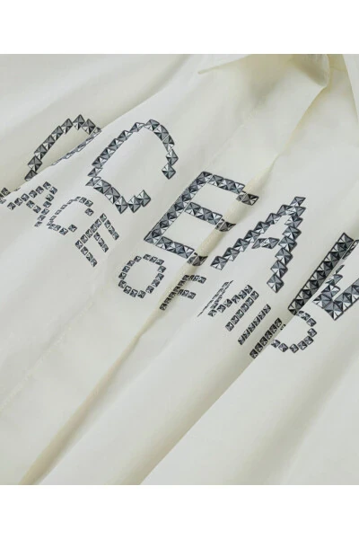 Printed poplin shirt - 4