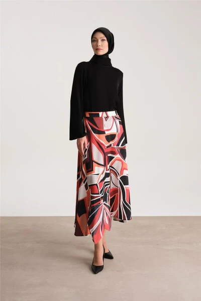 Printed skirt, black, 24Y1605 - 8