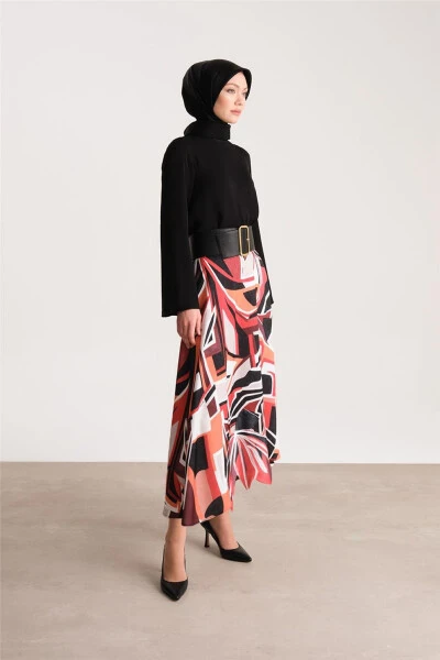 Printed skirt, black, 24Y1605 - 9