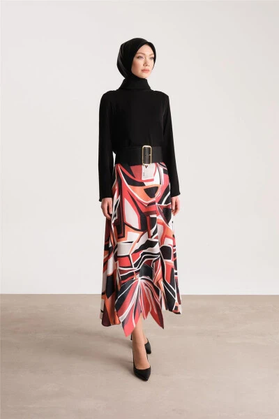 Printed skirt, black, 24Y1605 - 10