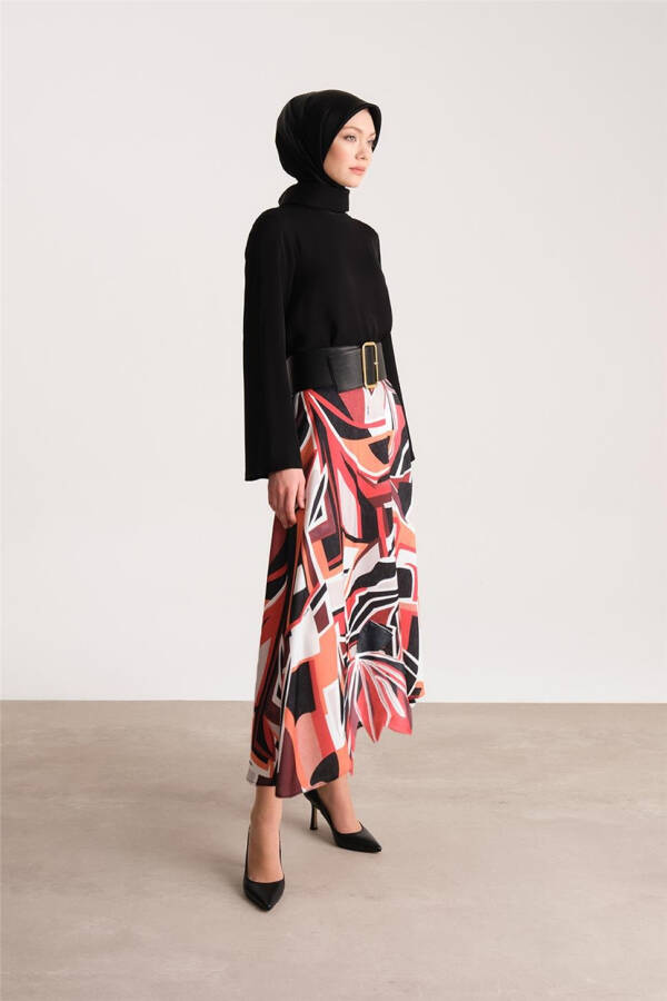 Printed skirt, black, 24Y1605 - 2