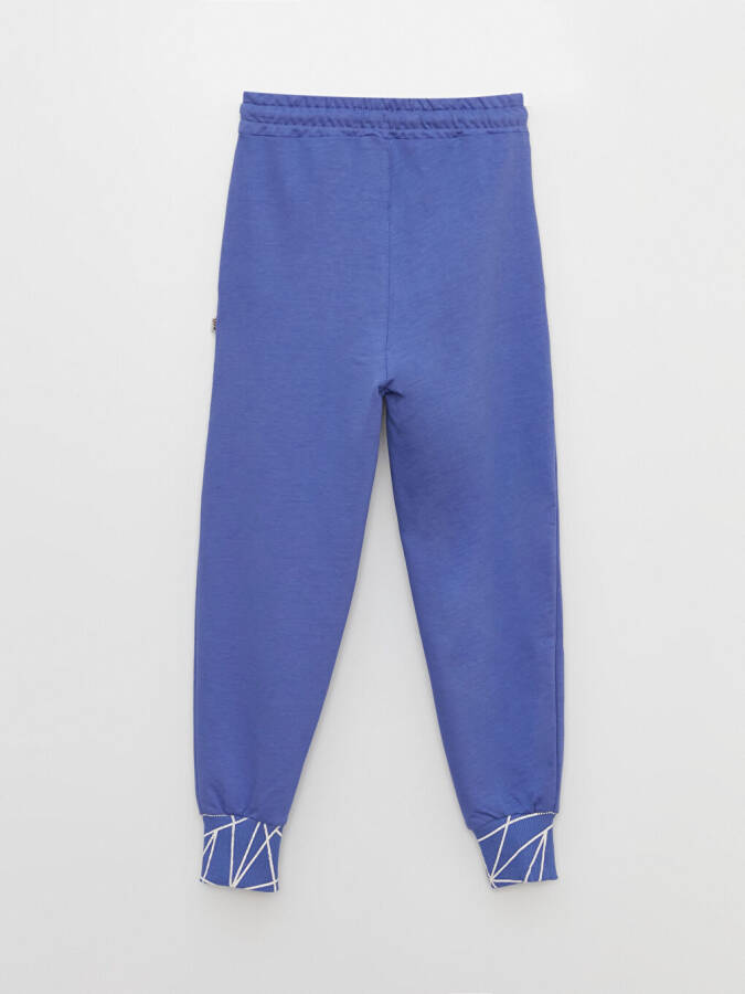 Printed Sweatpants for Girls with Elastic Waistband - 11