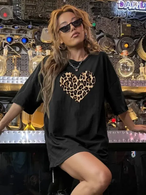 Printed T-shirt - Black - 2