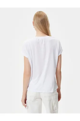 Printed T-shirt Short Sleeve Crew Neck Regular Fi - 4