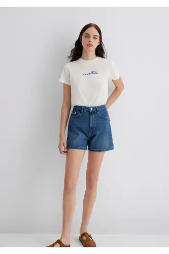 Printed White T-Shirt Regular Fit / Normal Cut 16 - 3