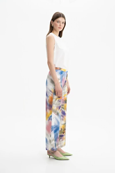 Printed Wide-Leg Pants - 2