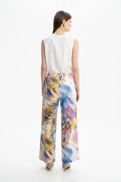 Printed Wide-Leg Pants - 3
