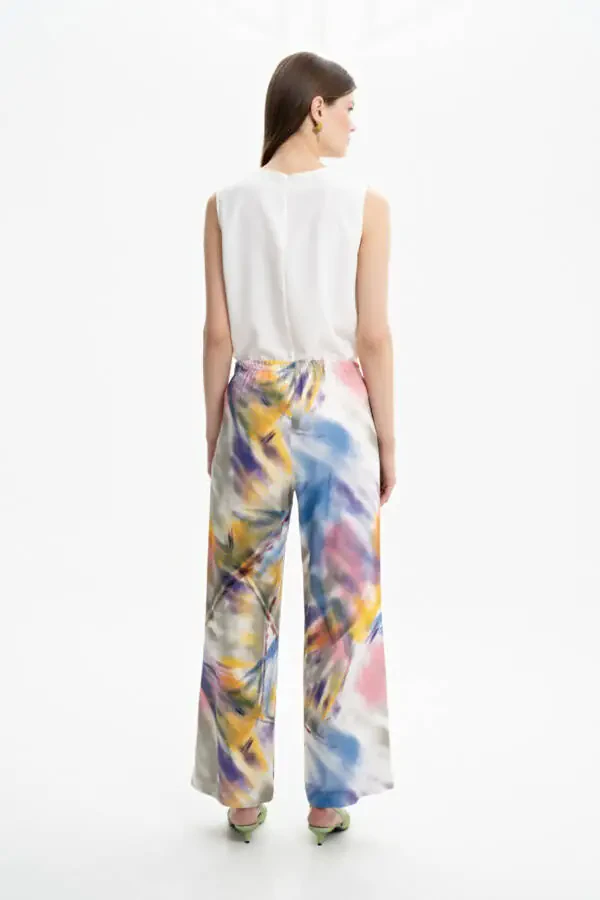 Printed Wide-Leg Pants - 3