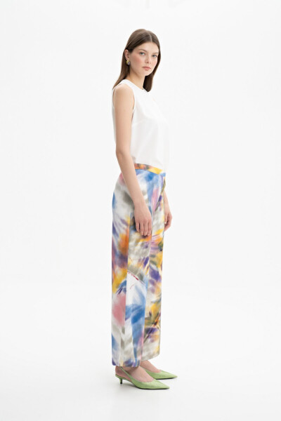Printed Wide-Leg Pants - AKER (1)