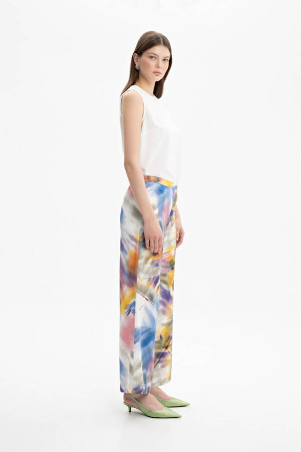 Printed Wide-Leg Pants - 2