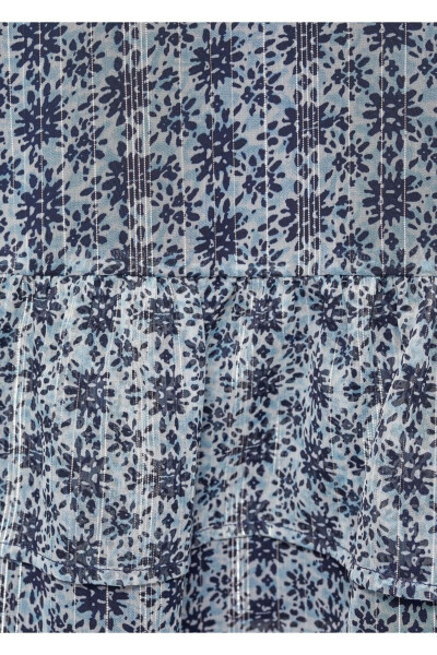 Принтованное асимметричное платье - 5