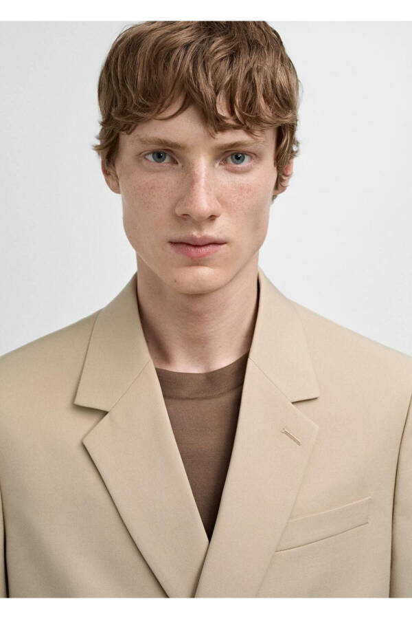 Приталенный двубортный блейзер - 6