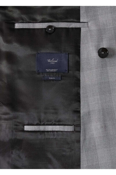 Приталенный пиджак в клетку - 7