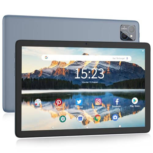 PRITOM TAB11 Planshet Android 13, 128GB, 10 dyuymli Planshet, Sakkiz Yadroli, 5G Ikkita WiFi, HD IPS Displey, Ikkita Kamera, Bluetooth, FM, USB C - 1