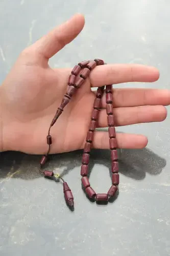 Privately Written, Privately Boxed, Morgül Tree Rosary Master Signed Men's Gift with Certificate Personalized with Name-figured burgundy - 6