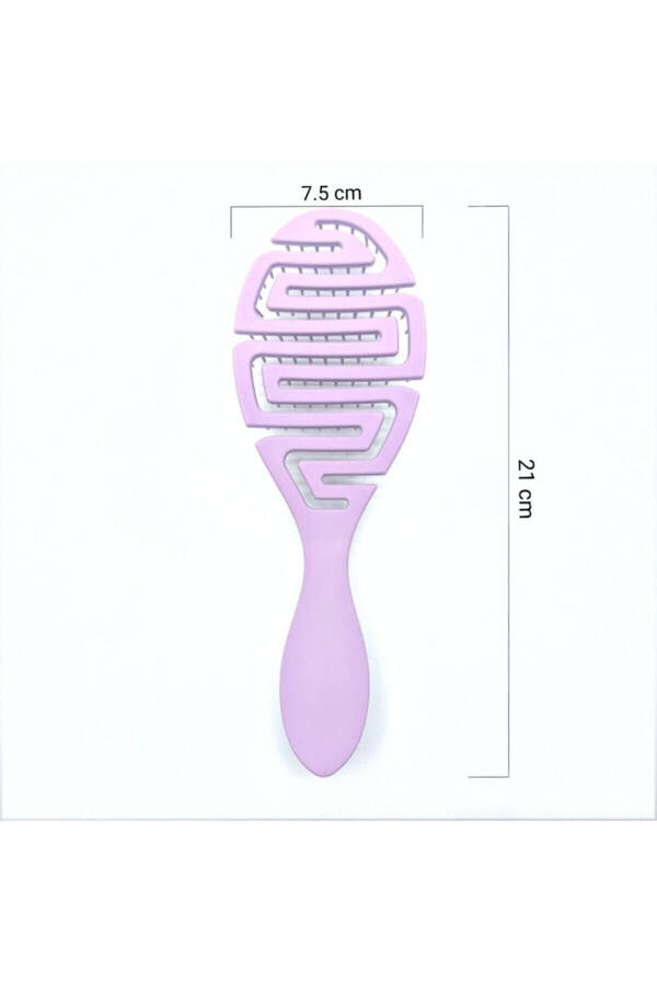 Pro 3D Hair Brush - Purple - 2