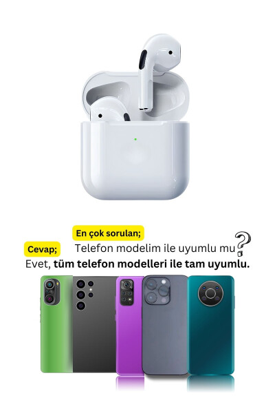 Pro 5 iOS Android bilan mos keladigan teginishli Bluetooth quloqchinlari 8D Stereo HD ovoz - 8