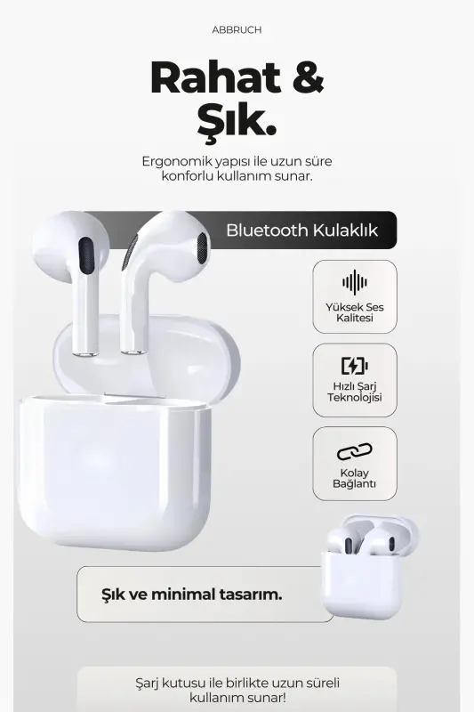 Pro 5 iOS Android bilan mos keladigan teginishli Bluetooth quloqchinlari 8D Stereo HD ovoz - 4