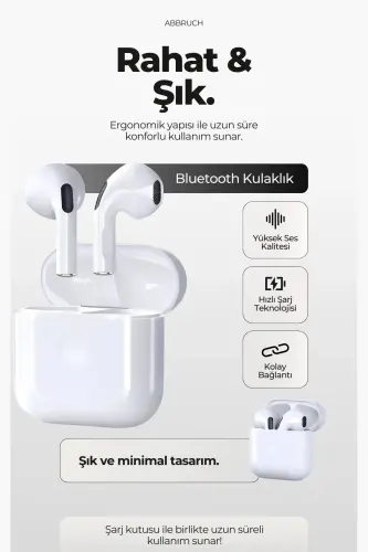Pro 5 iOS Android Compatible Touch Bluetooth Headphones 8D Stereo HD Sound - 4