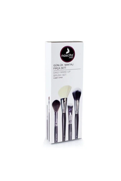 Pro Daily Makeup Brush Set 8 pcs - NASCITA