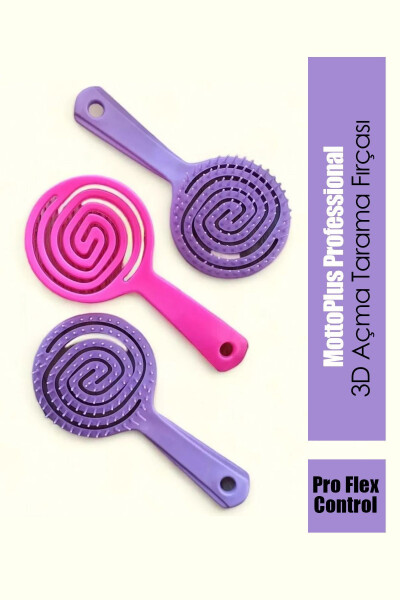 Pro Flex Control 3D Easy Open Detangling Hair Brush Comb - 1