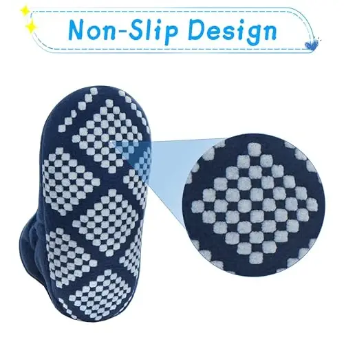 Pro Goleem Fleece Baby Booties, Warm Cozy Baby Slippers, Stay On Sock Shoes, Easy to Put on, Unisex Baby Gifts, Soft Non-Slip Adjustable Newborn Boots for Boys and Girls - 5