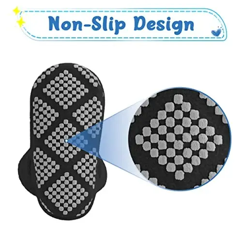 Pro Goleem Fleece Baby Booties, Issiq va Yumshoq Chaqaloq Poyabzallari, Paypoqli Oyoq Kiyimlar, Kiyish Oson, Unisex Chaqaloq Sovg'alari, O'g'il va Qizlar uchun Yumshoq Sirpanmaydigan Yangi Tug'ilgan Poyabzallar - 5