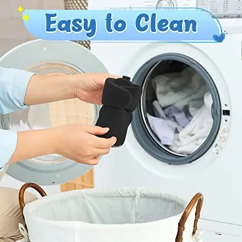 Pro Goleem Fleece Baby Booties, Warm Cozy Baby Slippers, Stay On Sock Shoes, Easy to Put on, Unisex Baby Gifts, Soft Non-Slip Adjustable Newborn Boots for Boys and Girls - 6