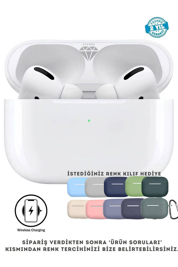 Pro Ios Android Compatible New Generation Wireless Charge Bluetooth Earbuds with Case Gift - 1