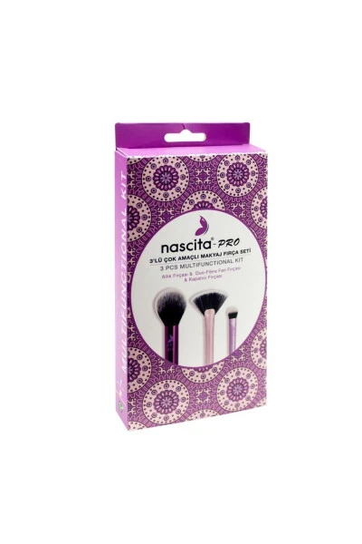 Pro Multipurpose Brush Set 3-Piece - 67 - NASCITA (1)