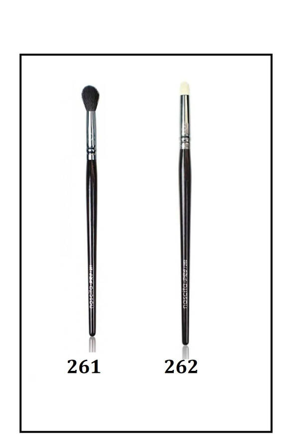 Pro Pencil Brush 262 + Wide Build Eyeshadow Blending Makeup Brush 261 Special 2-piece SET - 1