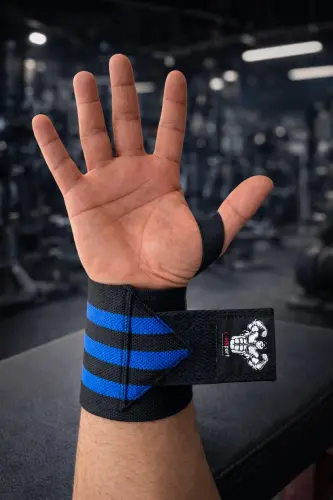 Pro Rıch Fıtness Ağırlık Bilekliği Bilek Koruyucu Wrıst Wraps - MAVİ SİYAH 