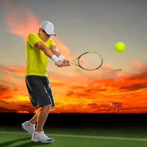 Pro Tennis Racket for Adults, 2 Player 27 inch Speed Tennis Racquet Acceptable for Beginner and Professional with 3 Tennis Balls, 2 Vibration Dampes, 2 Overgrips, Tennis Bag - 6