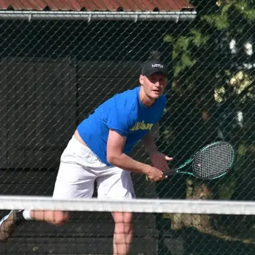 Pro Tennis Racket for Adults, 2 Player 27 inch Speed Tennis Racquet Acceptable for Beginner and Professional with 3 Tennis Balls, 2 Vibration Dampes, 2 Overgrips, Tennis Bag - 6