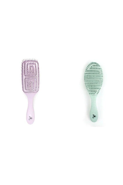 Pro Vegan 3D Detangling Brush 2 Pack Set Nasfpro00002 - NASCITA