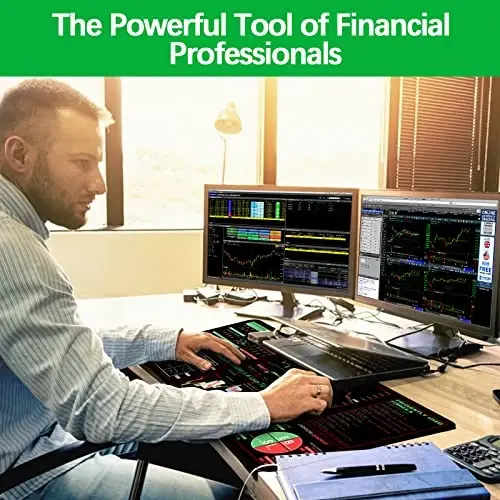 ProbTis Stock Market Mouse Pad, Investing Guidance for Beginners, Finance Gifts for Day Trader Investor, Large Desk Mat for Keyboard and Mouse, 35.4”x15.7” - 6