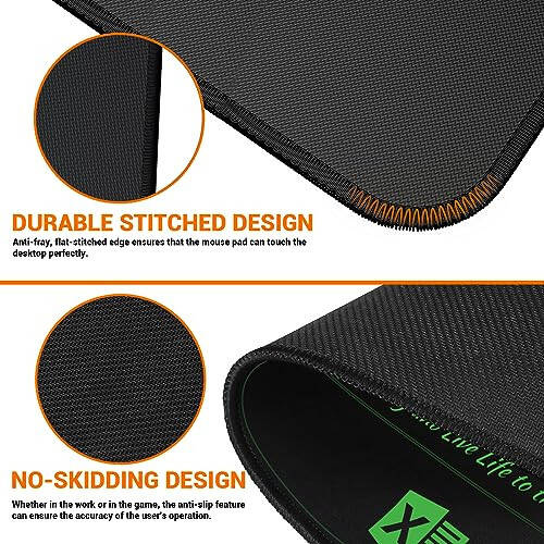 ProbTis Excel Kısayolları Mousepad, Geliştirilmiş Pro Sürümü, Geniş Ofis Masa Matı, Dikişli Kenarlar, Kaymaz Taban Klavye Matları, XXL Dev Fare Altlığı Masa İçin, 35.4”x15.7”, Yeni Öğretim Yılına Hazırlık - 6