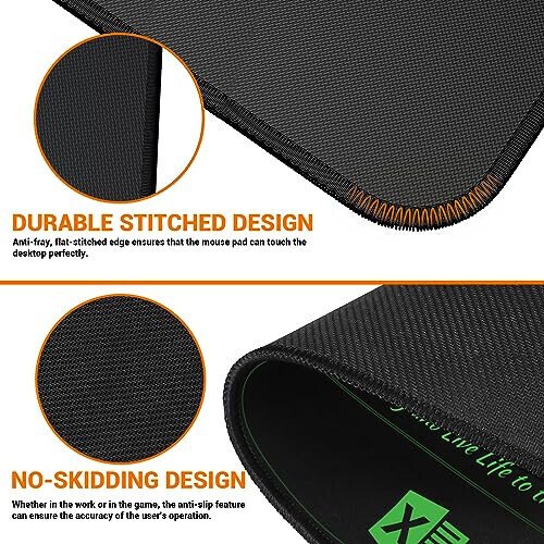 ProbTis Excel Cheat Sheet Desk Pad, Upgraded Pro Version, Excel Shortcuts Mousepad Stitched Edges, Non-Slip Base Keyboard Mats, XXL Giant Mouse Pads for Desk, 35.4”x15.7”, Back to School - 6