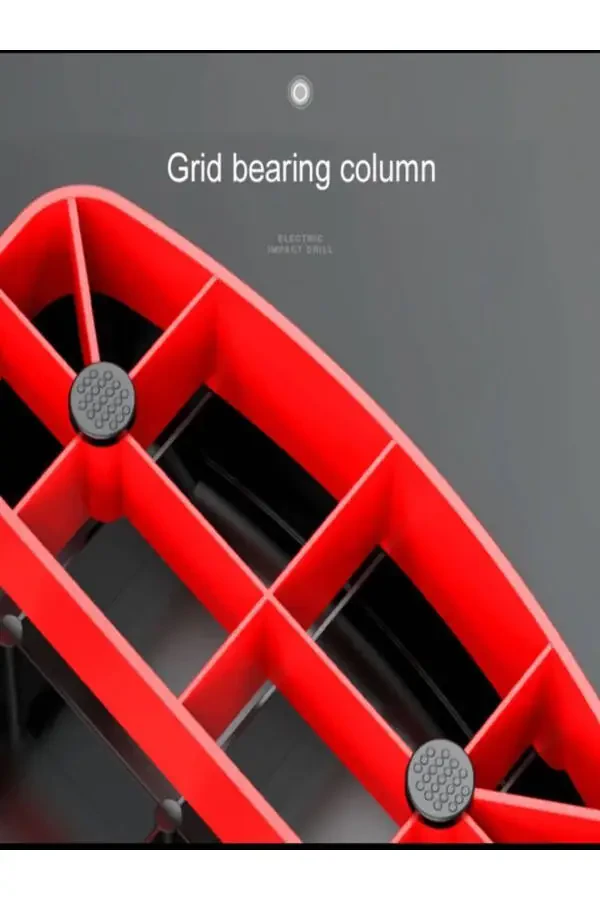 Прочная регулируемая фитнес-ступенька для дома с двумя уровнями (КРАСНАЯ) - 6