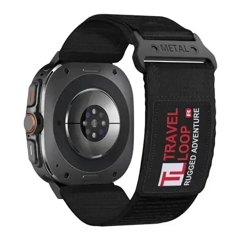 Прочный нейлоновый ремешок для Galaxy Watch Ultra Bands 47 мм (2025/2024) для мужчин и женщин, тканый тканевый браслет с одним щелчком без зазора, регулируемый спортивный ремешок для Samsung Galaxy Watch Ultra Band 47 мм для мужчин, XL - RUGGED