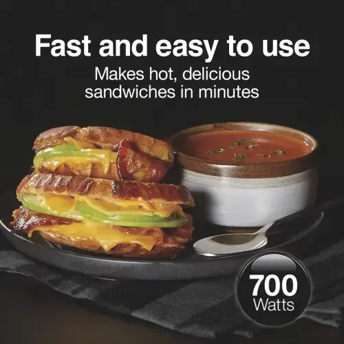 Proctor Silex Sandvich Tayyorlagich, Yopishmaydigan Sirt, Ixcham, Saqlash Oson, Oq, 25401 - 2