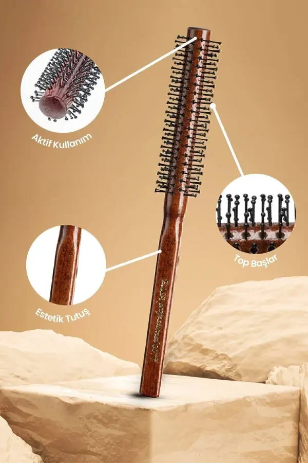 Professional 007 Thin Men's Hair Brush - 3