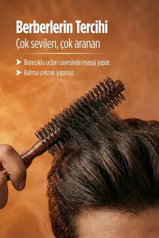 Professional 007 Thin Men's Hair Brush - 2