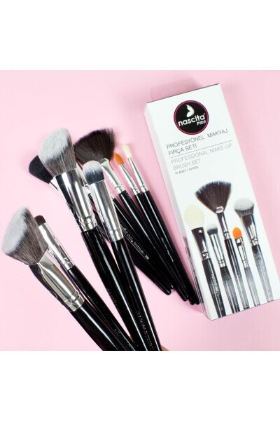 Professional 10 Piece Makeup Brush Set Code: 53 - 6